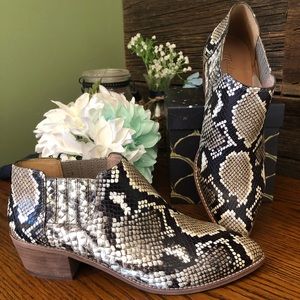 Madewell Snakeskin Chelsea Boots